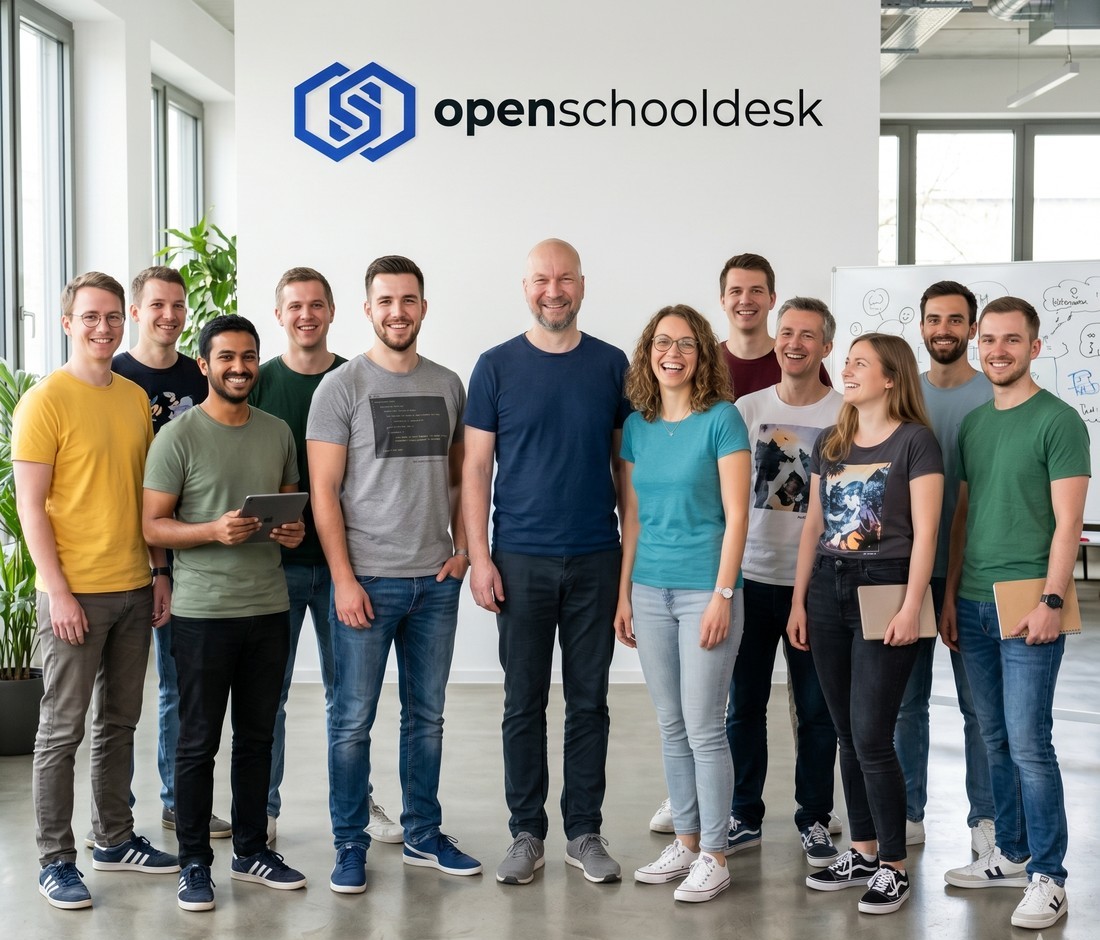 Das openschooldesk-Team im Coworking-Space in Wolfenbüttel